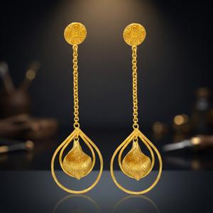 Boucles d'oreilles en laiton en gros, style ethnique fait main, bijoux unisexes du fabricant et fournisseur du Rajasthan, plaqué rhodium certifié - Product Image 3
