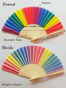 Abanicos de mano de bambú de madera grandes personalizados de 13 pulgadas, abanicos de baile con sonido, impresos con logotipo - Product Image 3