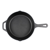 Poêle à frire ronde personnalisée en fonte, ustensiles de cuisine pré-assaisonnement bon marché, offre spéciale
