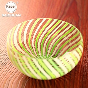 Bol en verre épais de style <span class=keywords><strong>scandinave</strong></span> moderne, transparent, créatif, pour la maison, plat incliné pour dessert, salade de fruits, <span class=keywords><strong>vaisselle</strong></span> jetable - Product Image 3