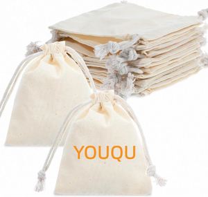 Heavy Duty Cotton Rope <b>Drawstring</b> <b>Bags</b> with Letter Pattern Customizable Size for Travel Groceries & Outdoor Activities - Product Image 3