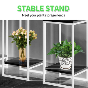 Soporte para Macetas Nórdico de Interior, Material de Acero y Hierro, Soportes de <span class=keywords><strong>Madera</strong></span>, Exhibición para el Hogar, Jardín, Vivero, Uso en el Suelo - Product Image 5