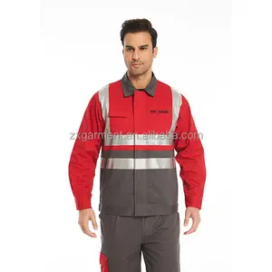 Custom Wholesale PPE Safety Uniform Construction Premium Reflective Work Jacket