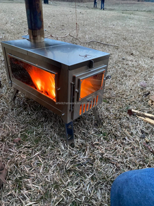 Estufa de tienda de acero inoxidable Estufa de leña portátil - Product Image 5