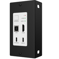 18gbps HDBT 70M avec USB-C HDMI & KVM Fonction Plaque Murale Transmetteur