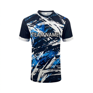 เสื้อฟุตบอลของผู้ชายผ้าโพลีเอสเตอร์แห้งเร็วน้ำหนักเบาเสื้อเจอร์ซี่สำหรับฝึกซ้อมในเมือง100% - Product Image 1