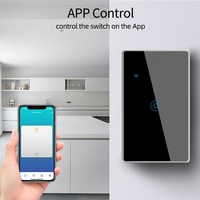 Interrupteur intelligent 1 2 3 4 voies sans fil neutre, compatible Alexa et Google Home, interrupteur tactile Wi-Fi Tuya pour maison connectée