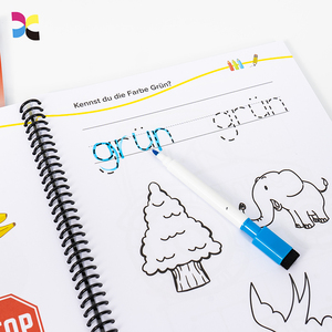 Livres d'apprentissage pour enfants à reliure spirale Alphabet Livres de coloriage pour enfants écologiques personnalisés - Product Image 2