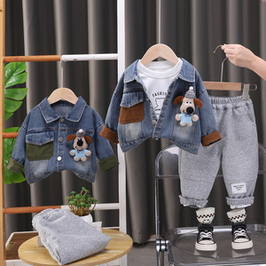 Set di 3 Pezzi per Bambino con 11 Design Misti, Camicia Casual Semplice e Versatile a Maniche Lunghe, Abbigliamento Primaverile per Bambini - Product Image 4