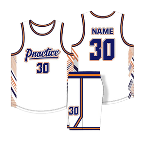 เสื้อบาสเก็ตบอลชุดเครื่องแบบแห้งเร็วระบายอากาศได้ดีชุดเสื้อบาสเก็ตบอลออกแบบได้ตามต้องการ - Product Image 1