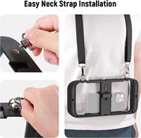 NEEWER Rig vidéo universel pour smartphone avec sangle de cou, stabilisateur de téléphone, cage de vlogging avec support de trépied à griffe froide