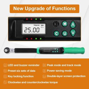 3 cái điều chỉnh kỹ thuật số <span class=keywords><strong>m</strong></span>ô-men xoắn cờ lê 6.8-135n. <span class=keywords><strong>M</strong></span> thiết lập với buzzer và dẫn thông báo cho nhiều bảo trì - Product Image 4
