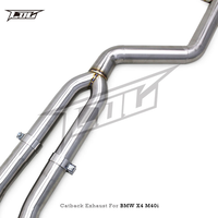 Système d'échappement Catback Valvetronic Boska SUS304 pour BMW X3 X4 M40i 3.0T 2018-2025, silencieux avec embouts en carbone noir