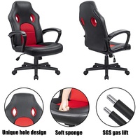 Chaise de massage de course bon marché ordinateur bureau LED Silla Gamer Masajeador inclinable Con Luz RGB Cadeira de jogos chaises de jeu