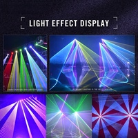 Projecteurs laser RGB à faisceau animé 5W/8W/10W en aluminium avec contrôle DMX512/ILDA pour éclairage de scène de discothèque, DJ, bar