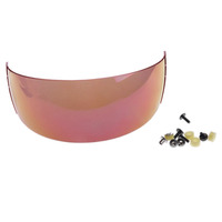 Miroir Coupe Droite Anti-rayures Anti-Buée Visière Glace Visière Casque de Hockey Visière