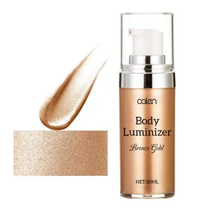 OEM uzun ömürlü vurgulayıcı vücut bronzlaştırıcı Luminizer yüz pırıltılı sıvı sprey