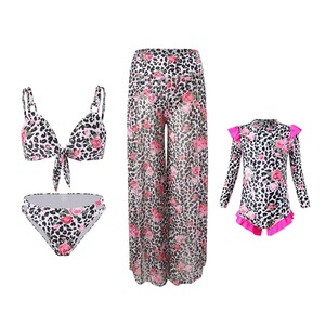 TW 2024 vente en gros nouveau <span class=keywords><strong>maillot</strong></span> <span class=keywords><strong>de</strong></span> <span class=keywords><strong>bain</strong></span> familial Sexy Bikini trois pièces ensembles maille imprimé pantalon maman enfants <span class=keywords><strong>maillot</strong></span> <span class=keywords><strong>de</strong></span> <span class=keywords><strong>bain</strong></span> - Product Image 4