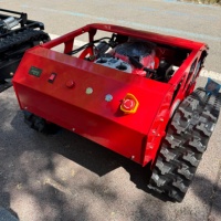 Pemotong Rumput Robot Crawler Karet Tenaga Bensin, Penggerak Sendiri, Kontrol Jarak Jauh, Pasokan Cina, Pengiriman Gratis, Dijual