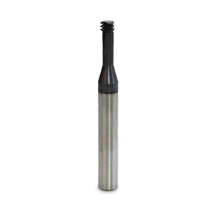 Fresa per filettatura in carburo a dente singolo, tre denti o denti completi, HRC68 ISO Metrico M8*1.25, per filettature interne CNC - Product Image 2