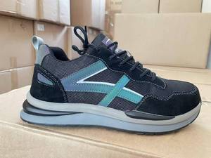 Commercio all'ingrosso Kevlarr <span class=keywords><strong>scarpe</strong></span> da lavoro per gli uomini pelle di cinghiale in pelle scamosciata <span class=keywords><strong>scarpe</strong></span> di sicurezza con resistente all'usura in gomma Sole acciaio punta Anti-fracassatura - Product Image 2