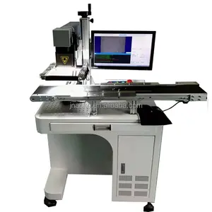5W 10W UV Flying Laser Marking Logo Printer Equipment Machine With Visual Positioning CCD Camera System