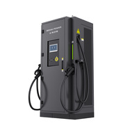 Chargeur rapide DC commercial 240 kW, sortie 1000 VDC 250 A, double pistolet, station de charge protégée IP55, compatible OCPP 1.6j