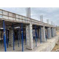 Panneau de coffrage en aluminium réutilisable haute intensité de 4 mm d'épaisseur pour la construction de murs modulaires, villas, immeubles de grande hauteur
