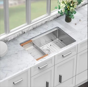 Lavello da <span class=keywords><strong>cucina</strong></span> angolare multifunzionale R10 in acciaio inox fatto a mano di alta qualità per fabbrica - Product Image 1