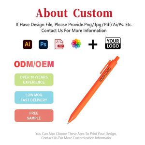 Custom Printed Logo Bulk 1.0Mm Style Stationery Plastic Multicolored Rubber Coated Ballpoint <b>Pens</b> - Product Image 2