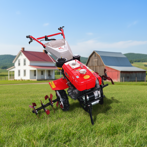 Powerful Air-Cooled Diesel Walking Tractor - Professional Rotary <b>Cultivator</b> for Large Scale Gardening - Product Image 4