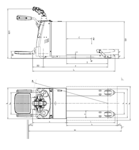 Transpalette Électrique Hydraulique Complet avec Plateforme <span class=keywords><strong>de</strong></span> Conduite, 2500 kg, Batterie au Lithium, Type Conducteur, pour Manutention Industrielle <span class=keywords><strong>de</strong></span> Cargaisons - Product Image 6