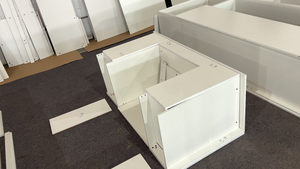 George Modular Wooden Designs Smart White Hochglanz Küchen schrank Mdf Moderne Luxus Küchen schränke - Product Image 4