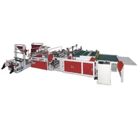 Machine de fabrication de sacs de courrier multifonctionnelle à deux lignes avec scellage latéral et découpe à chaud pour OPP, BOPP, PE
