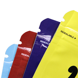 Kunden spezifische <span class=keywords><strong>3</strong></span>-seitige Dichtung <span class=keywords><strong>3</strong></span>, 5 7g 1 Unze Kunststoff-Reiß verschluss Geruchs sicherer Stand-Up-Beutel Lebensmittel lagerung Kleine Verpackung Mylar-Taschen - Product Image 2