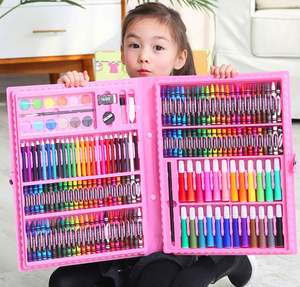 Livraison directe <span class=keywords><strong>2022</strong></span> pinceaux pour enfants 150 crayons de couleur outils de peinture fournitures d'art aquarelle stylo ensemble Kits - Product Image 6