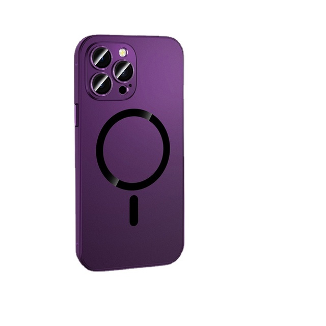 Shockproof Magnetic Cover with Buckle for iphone 12 13 14 Pro Max Aluminum Alloy Metal Frame Heavy Charging Phone Case