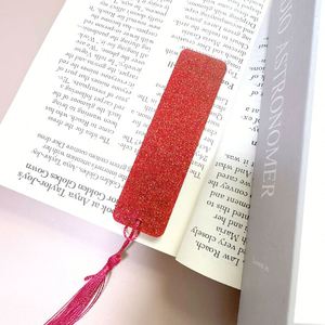23 Marcadores de Libros Rectangulares Transparentes de Plástico Acrílico con Borlas Coloridas, Transparentes, al por Mayor, para Manualidades, Regalos - Product Image 4
