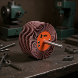 Ttake Abrasive Flap <b>Wheel</b> 100x30 Mm 6 Mm Shaft 120 Grit For <b>Grinding</b> - Product Image 3