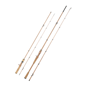 <span class=keywords><strong>Canne</strong></span> à pêche spinning/<span class=keywords><strong>casting</strong></span> 2 sections en fibre de carbone avec poignée en liège et anneaux Fuji O pour la pêche à la truite, au bar et à la perche – Longueurs : 1,3m, 1,68m, 1,8m, 2,1m - Product Image 4