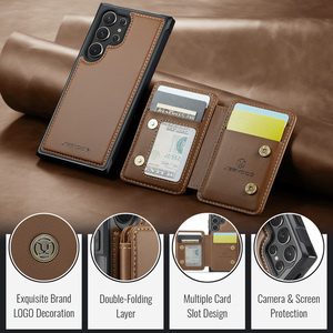 Funda <span class=keywords><strong>para</strong></span> Teléfono <span class=keywords><strong>Samsung</strong></span> <span class=keywords><strong>Galaxy</strong></span> S26 Ultra con Imán, Carga Inalámbrica, Soporte <span class=keywords><strong>para</strong></span> Tarjetas, Cuero Sintético, Compatible con S25 Plus, S24, S23, S22, A56, A36, A26 - Product Image 3