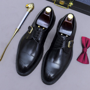 Zapatos de Diseño de Lujo, Hechos a Mano, con Parches de Colores Goodyear, con Cordones, Antideslizantes, Transpirables, Ligeros, para Oficina y Trabajo, con Punta Cuadrada, Modelo Aston - Product Image 4