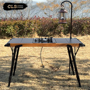 <span class=keywords><strong>Mesa</strong></span> <span class=keywords><strong>Plegable</strong></span> IGT para Exteriores, Portátil, para Camping, <span class=keywords><strong>Picnic</strong></span>, Barbacoa, Cocina Móvil, Expandible y Ajustable, de Aluminio - Product Image 4