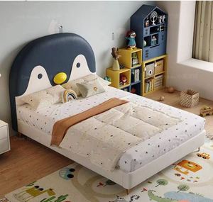 Cama Nido de Madera Maciza Tamaño Completo 2025 para Niños y Adolescentes, Diseño Moderno Minimalista de Pingüino, Cómoda, con Algodón, para Dormitorio WL - Product Image 6
