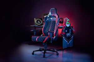 เก้าอี้เกมมิ่ง Razer <span class=keywords><strong>ENKI</strong></span> X EDG รุ่นลิมิเต็ดอิดิชั่น หนังหรูหรา สีดำเขียว เก้าอี้เกมมิ่งตามหลักสรีรศาสตร์ รุ่น EDWARD GAMING EDITION - Product Image 4