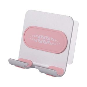 ที่วางโทรศัพท์มือถือติดผนังแถบกาวปรับได้ง่ายที่วางโทรศัพท์โลหะสำหรับห้องครัวห้องน้ำ - Product Image 1