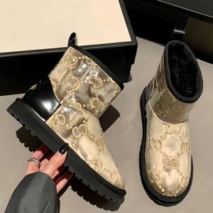 Chaussures de marques de luxe antidérapantes imperméables Bottines pour femme Bottines de neige pour femme Bottines d'hiver de créateur Chaussures en cuir - Product Image 3