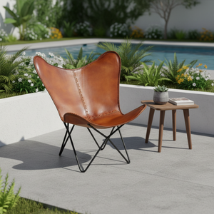 Silla Mariposa de Diseño Moderno, Muebles Comerciales de Metal para Cocina, Apartamento, Hospital, Taller, Parque, Uso en Exteriores - Product Image 3