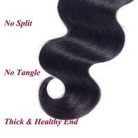 JN Hair 100% Cheveux Humains Brésiliens Remy Non Traités Ondulés 3 Paquets Tissage Double à la Machine Couleur Plus Foncée Seulement Extensions de Cheveux