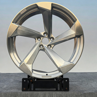 Rines Forjados Monobloque Premium de Aleación 6061, 5 Radios Cóncavos, Acabado Cepillado, Ligeros, 5x112 5x120 para Audi y Tesla